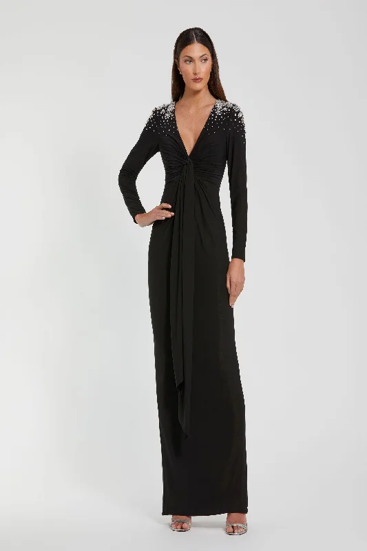 Amazing Deals off-the-shoulder dressMac Duggal 44063