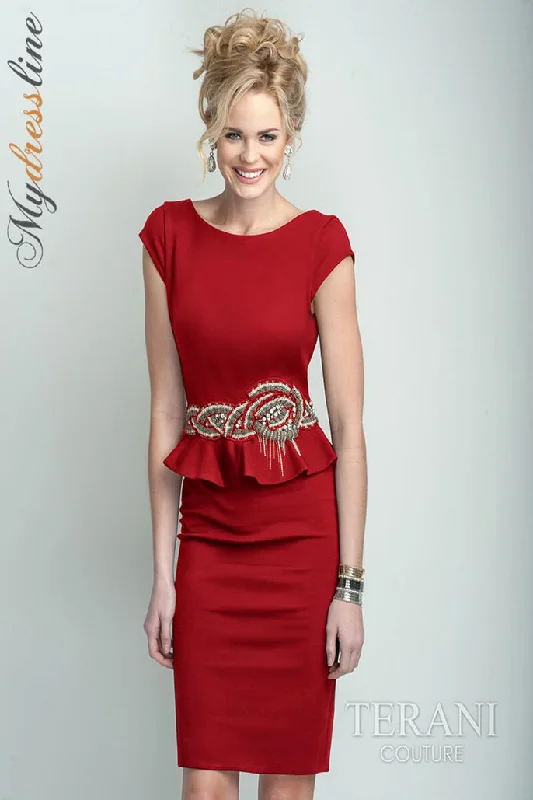 Savings Spectacular flowy dressTerani Couture C3678