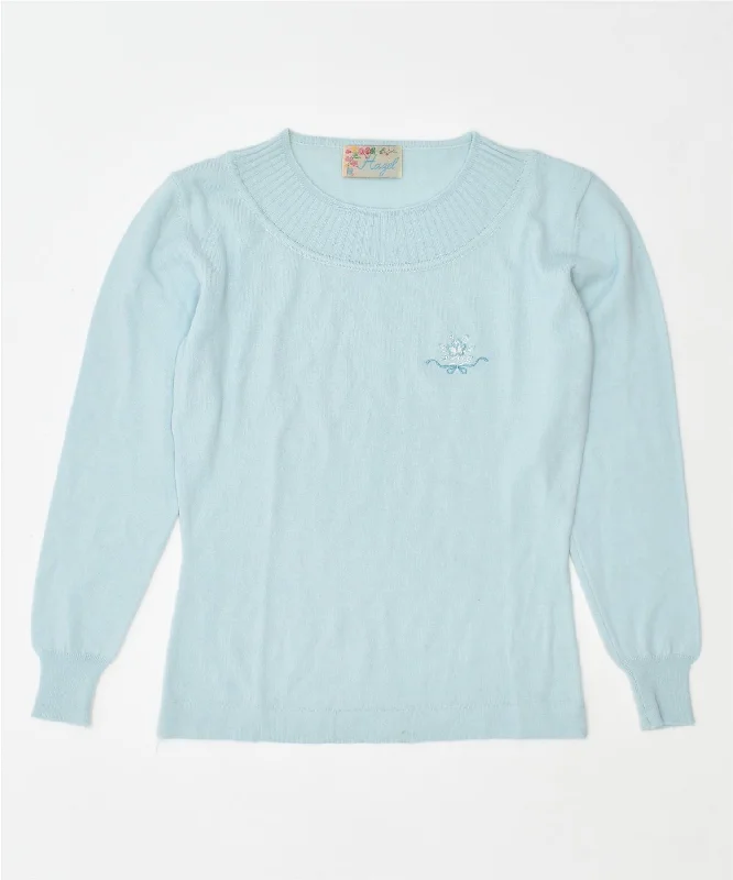 New Arrival premium zip-up hoodieHAZEL Womens Crew Neck Jumper Sweater UK 12 Medium Blue Vintage New Arrival premium zip-up hoodieHAZEL Womens Crew Neck Jumper Sweater UK 12 Medium Blue Vintage