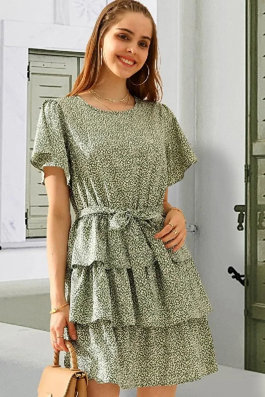 pleated maxi dressLAYERED CAKE SHORT DRESS