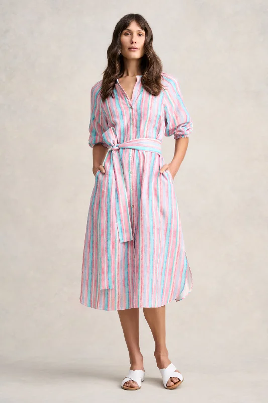 stylish party dressStripe Resort Shirt Dress