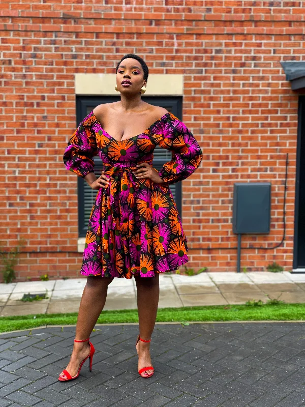 Deal of the Week oversized dressBillie Ankara Midi Dress | Pink and Orange African Print Deal of the Week oversized dressBillie Ankara Midi Dress | Pink and Orange African Print
