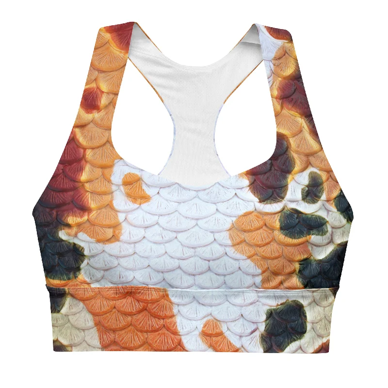 Savings Bonanza Classic Koi Longline Sports Bra