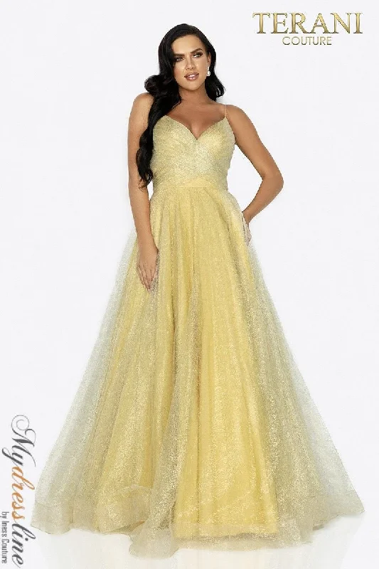 Final Markdown spaghetti strap dressTerani Couture 2011P1225