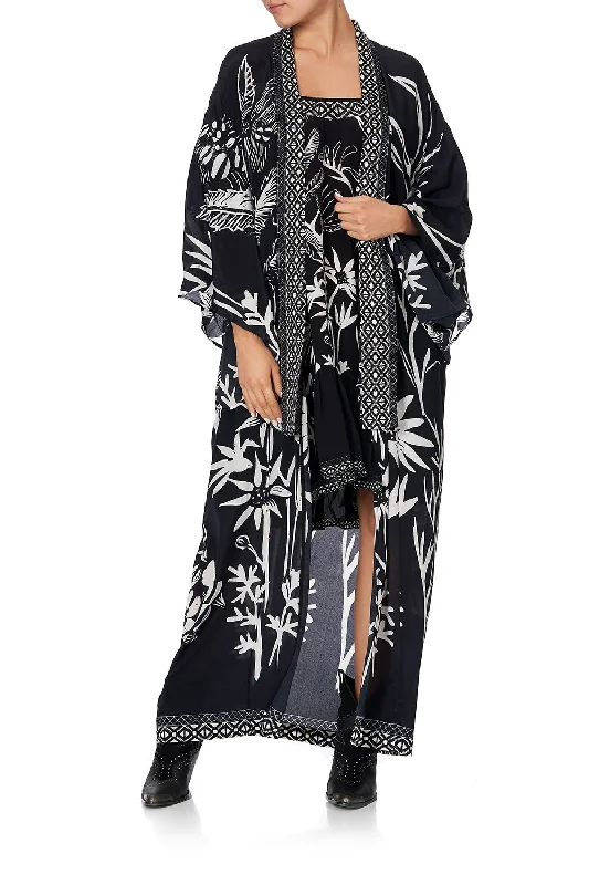 Instant Savings KIMONO COAT BOTANICAL BANDITS