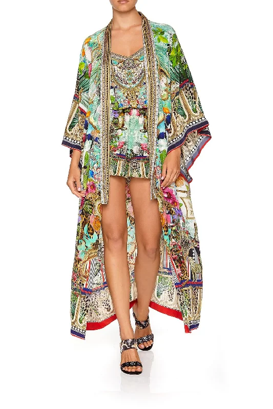 Deal Mania KIMONO COAT CHAMPAGNE COAST