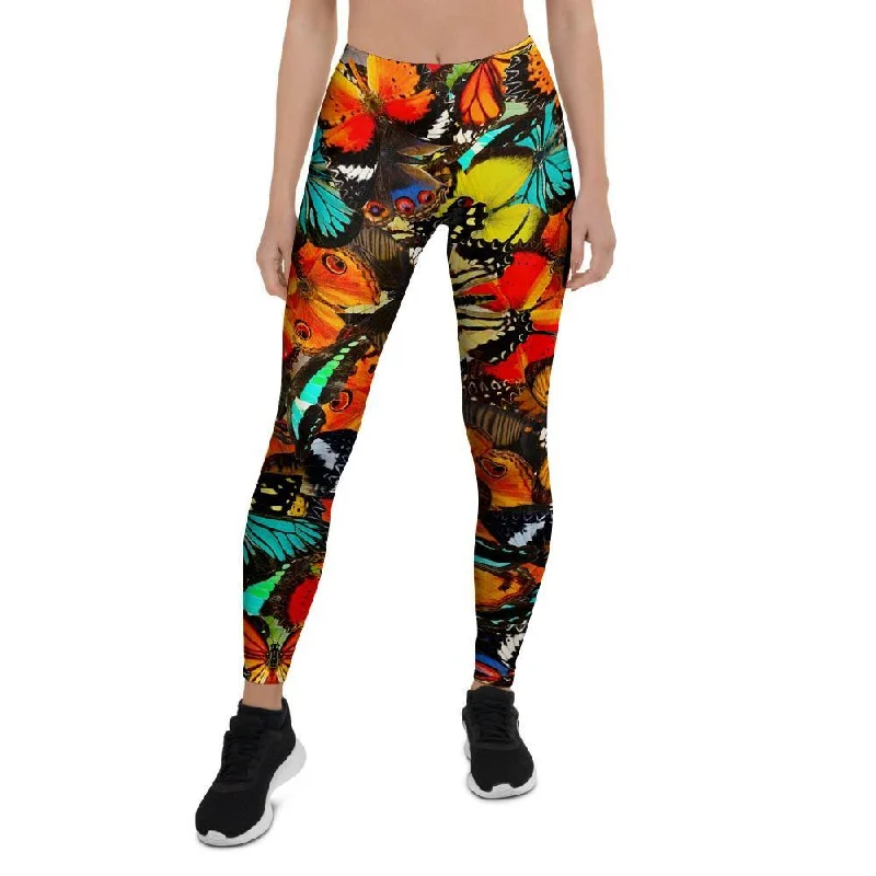 Great Deals Abstract Colorful Butterfly Print Women's Leggings